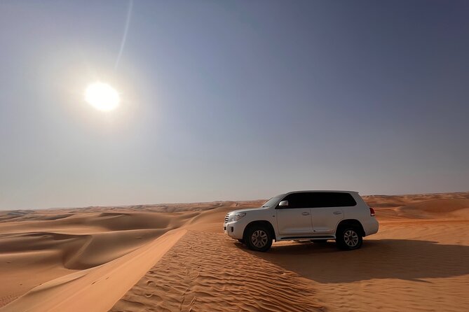 Desert Safari with Dune Bashing and Camel Ride plus Sand Boarding - From Abu Dhabi streets to Al Khatim’s open sand