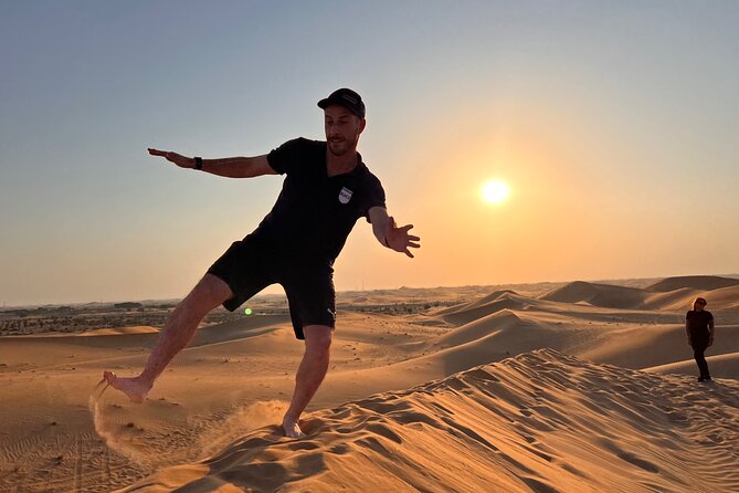 Desert Safari with Dune Bashing and Camel Ride plus Sand Boarding - Camel riding and sand boarding are short, hands-on activities