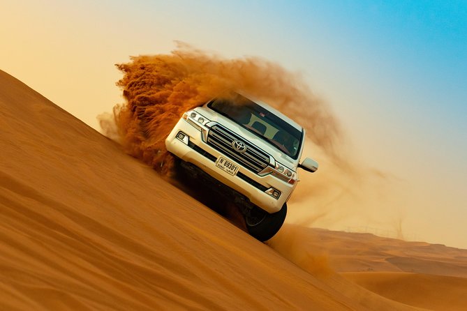 Desert Safari with Entertainment & BBQ Dinner-Heritage Camp - From Dubai pickup to the Fossil Rocks Desert
