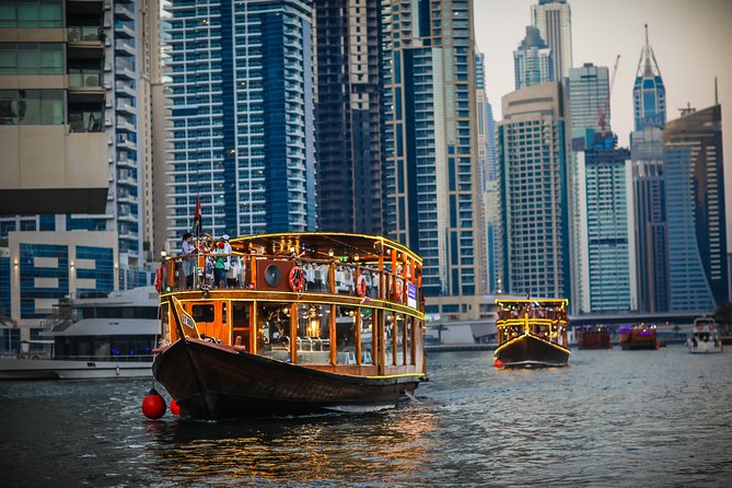 Dinner Cruise in Dubai Marina onboard Alexandra Dhow - Buffet dinner, drinks, and the pace of the meal