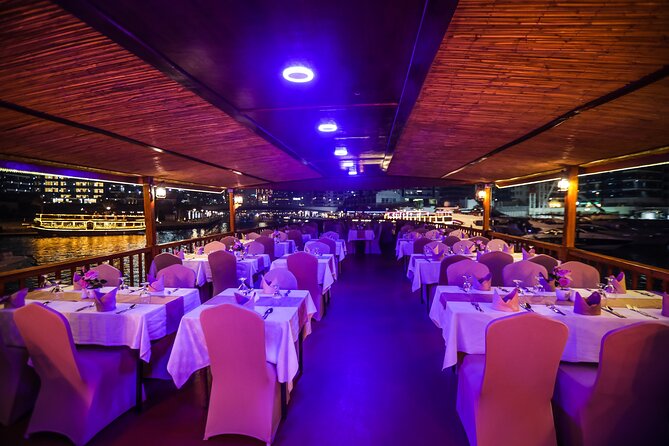 Dinner Cruise in Dubai Marina onboard Alexandra Dhow - Entertainment and the changing mood after sunset