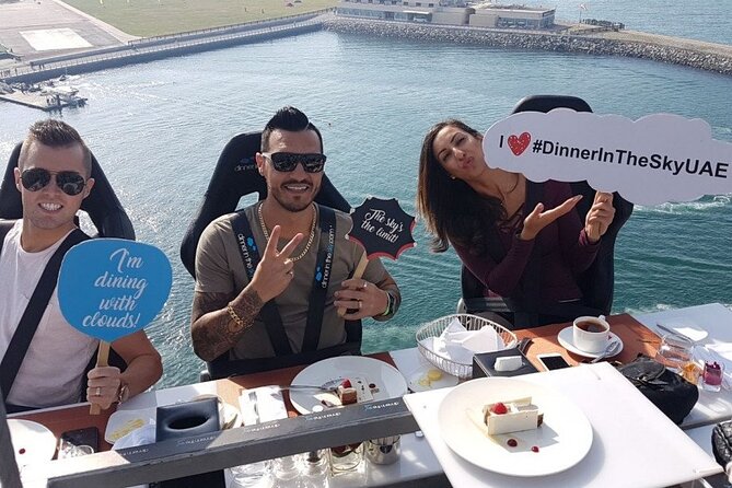 Dinner In The Sky at Dubai Marina with Optional Transfers - Music, service, and the social atmosphere