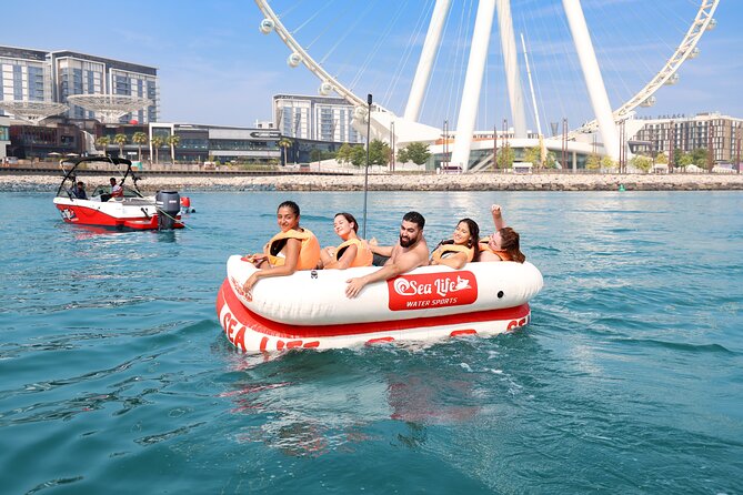 Donut or Sofa Boat Ride Watersport Tour Package in Dubai - The ride begins at Dubai Harbour