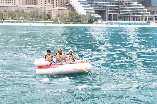 Donut or Sofa Boat Ride Watersport Tour Package in Dubai - Group size and the two-ride issue