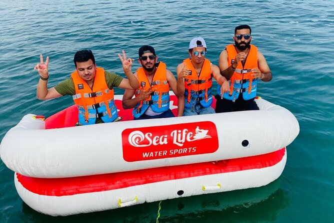 Donut or Sofa Boat Ride Watersport Tour Package in Dubai - Safety and the crew’s role