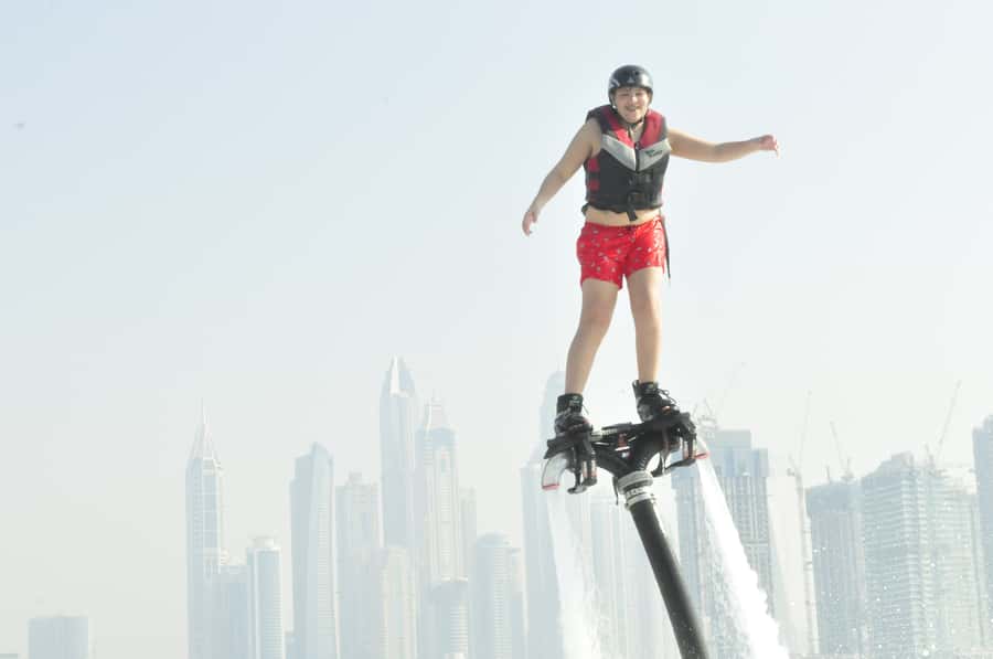 Dubai: 30-Min Flyboard Beginner Session at The Palm Jumeirah - Flying from Dukes The Palm beach