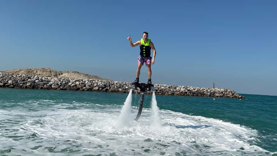 Dubai: 30-Min Flyboard with Burj Al Arab View & Soft Drink - Starting at Yoush Watersports Jetski Dubai