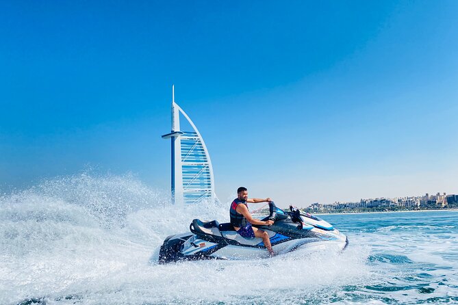 Dubai: 30min Jet Ski: Burj Al Arab w Pics, Videos, free Ice Cream - Who will enjoy this most