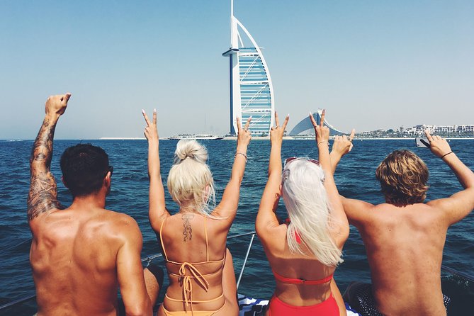 Dubai 3h Sea escape: Swim! Tan! Sightsee! - The swim stop changes the pace