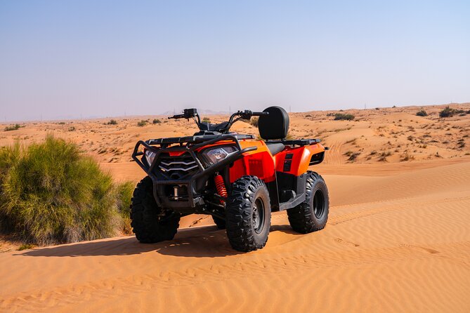 Dubai 4-5 hours Private Quad Bike Tour, Camel Ride and Softdrinks - Key points at a glance