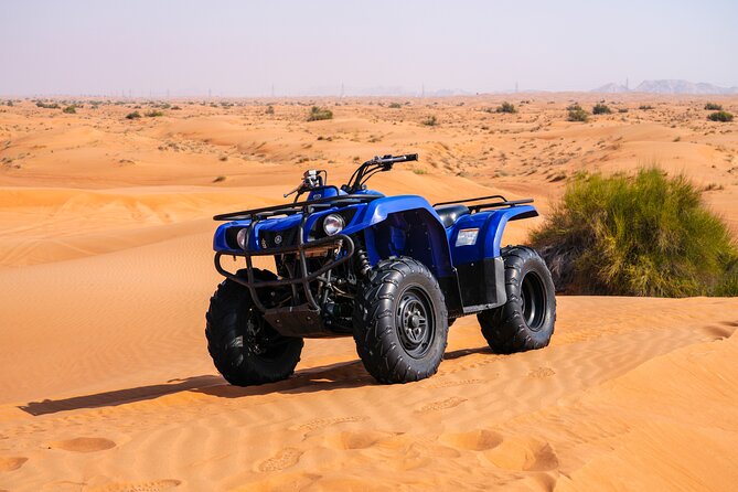 Dubai 4-5 hours Private Quad Bike Tour, Camel Ride and Softdrinks - Arabic coffee, sweets, and a welcome pause