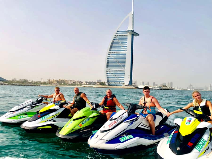 Dubai: 45-Minute Jet Ski Ride - The safety briefing and getting underway
