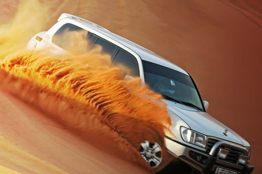 Dubai 4WD Evening Desert Safari - Dune bashing in the Land Cruiser