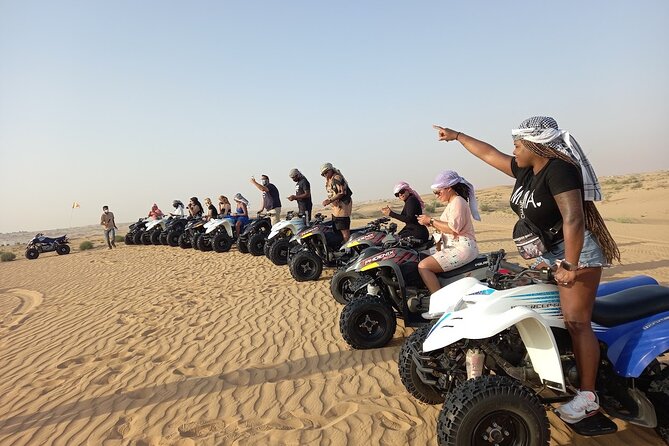 Dubai: 60Minute Self-Drive ATV Quadbike, Camel Ride, Sand Surfing - What the Four-Hour Desert Plan Feels Like