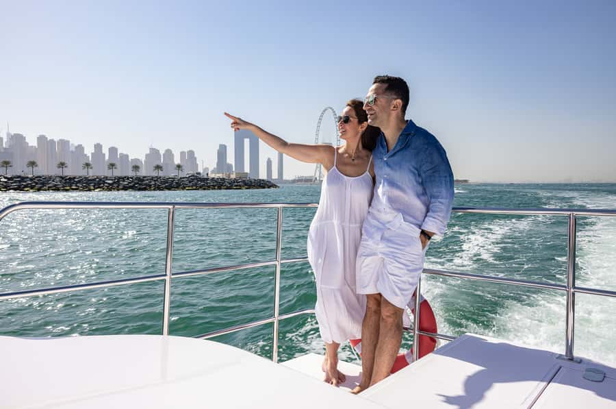 Dubai: Abra Boat Tour in Dubai Marina, Ain Dubai, JBR - Dubai Marina from the water
