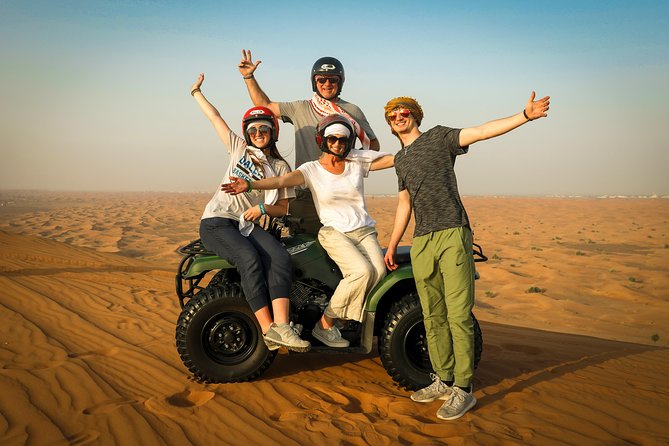 Dubai: Adventure Quad Bike Safari, Camel Ride & Refreshments - Key points at a glance