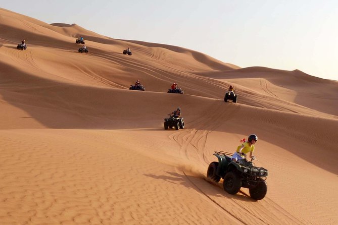 Dubai: Adventure Quad Bike Safari, Camel Ride & Refreshments - Morning energy or afternoon sunset color