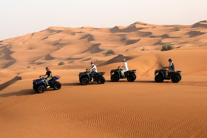 Dubai: Adventure Quad Bike Safari, Camel Ride & Refreshments - Sandboarding for a quick burst of desert fun