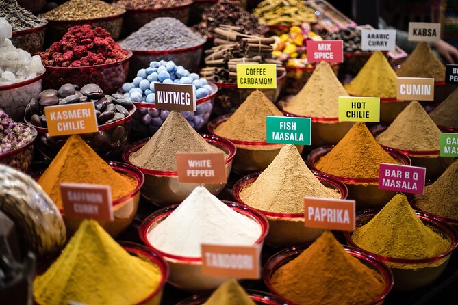 Dubai Aladdin Tour: Souks, Creek, Old Dubai and Tastings - Spice Souk tastings and the Deira markets