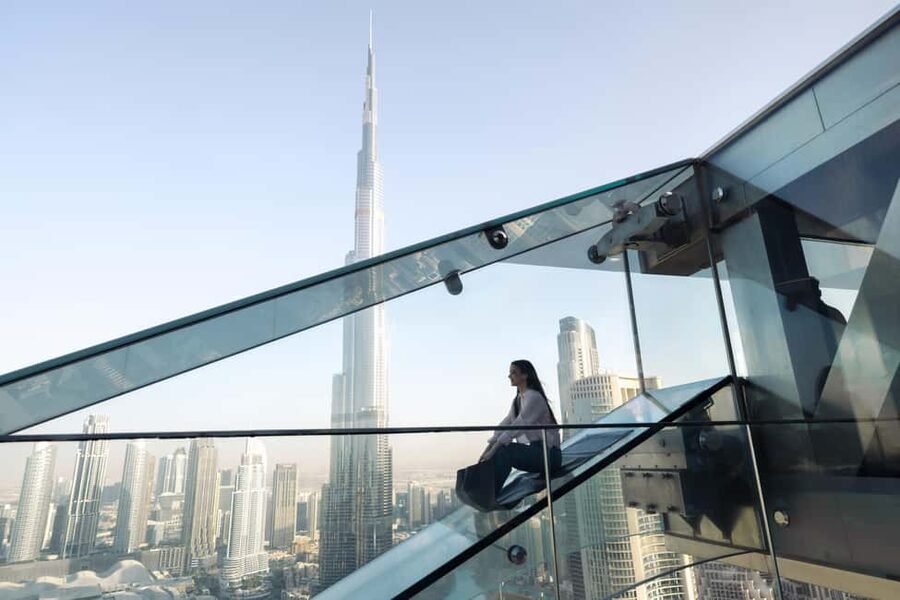 Dubai Aquarium + Sky Views Observatory Tickets - Sky Views Observatory and Dubai from above