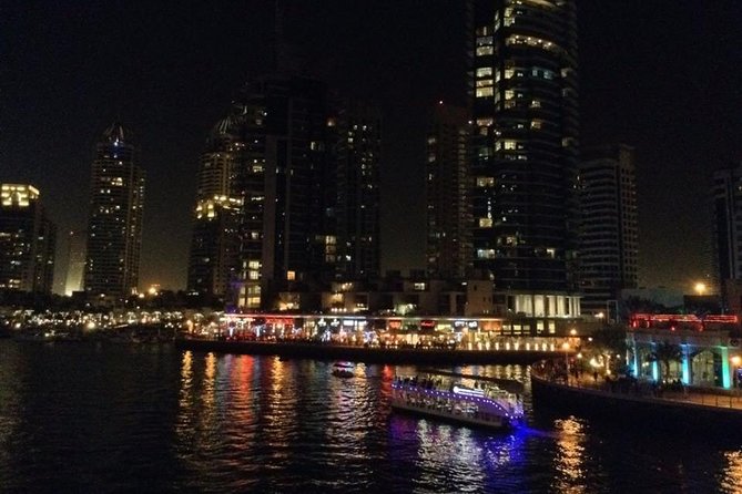 Dubai At Night Tour with Pick up Included - The Dubai Water Canal after dark