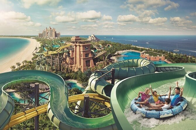 Dubai Atlantis Aquaventure Waterpark Tickets with options - Trident Tower, Splashers Lagoon, and Splashers Cove