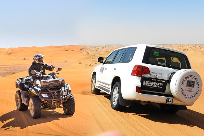 Dubai ATV Quadbike Desert Safari with Camel Ride Sand Boarding - Getting from Dubai to the open desert