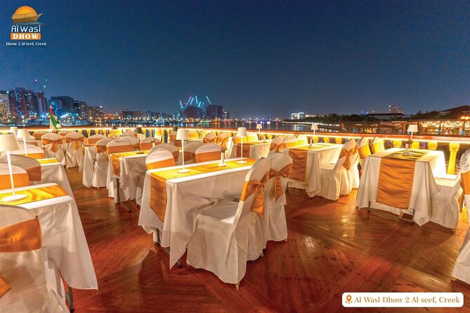 Dubai Best Dhow Cruise Dinner Buffet (Multi Cusine) - Seating can be the evening’s weak spot