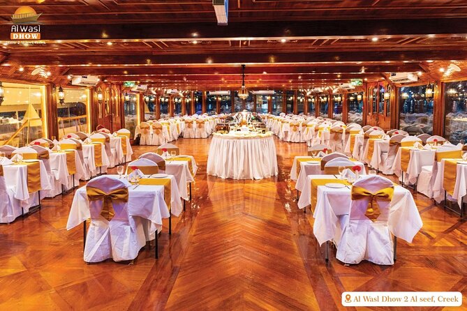 Dubai Best Dhow Cruise Dinner Buffet (Multi Cusine) - Tanora dance and the puppet show