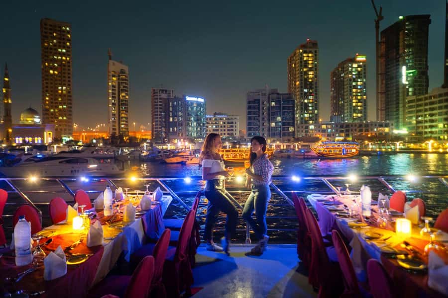 Dubai: Big Bus Panoramic Night Tour & Optional Dinner Cruise - Starting at Dubai Mall and Sheikh Zayed Road