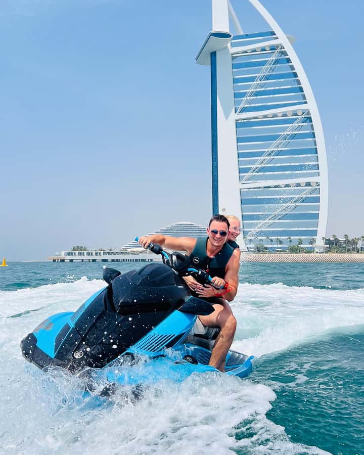 Dubai: Burj Al Arab Jetski Tour - Passing golden beaches and Jumeirah Beach Residence