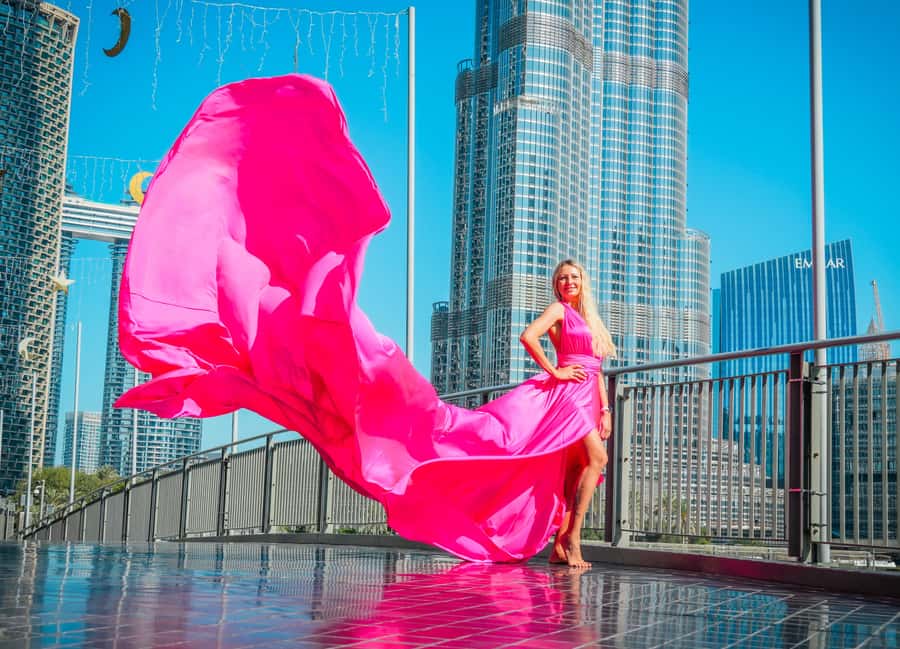 Dubai: Burj Khalifa Flying Dress Videography Shoot - Is $231 good value for two people?