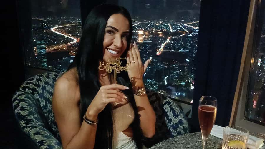 Dubai: Burj Khalifa Sunset Engagement with Porsche Pickup - Starting in a Porsche at 3:45 PM