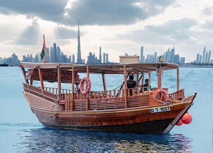 Dubai: Burj Khalifa Sunset on an Abra - The canal route: city views with a quieter edge