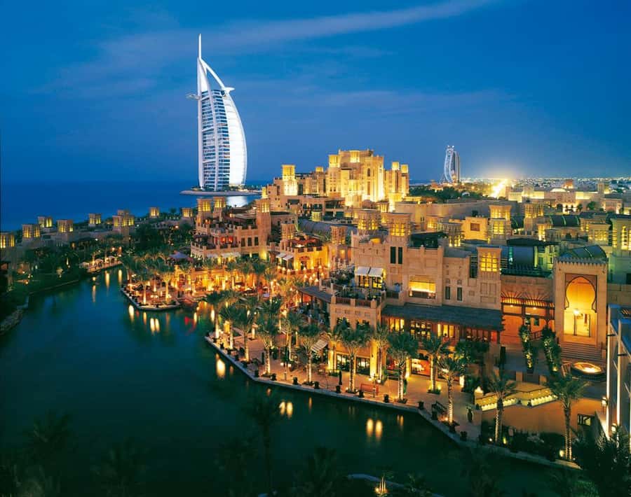 Dubai by Night City Tour with Fountain Show - Dubai Marina and the view of the yachts