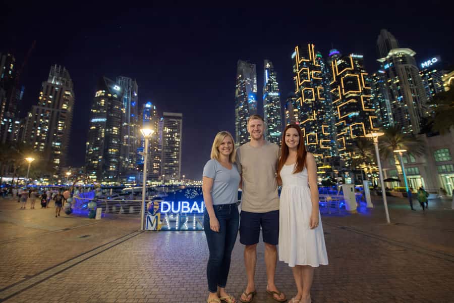 Dubai by Night with Burj Khalifa Entrance Ticket - Madinat Jumeirah adds an Arabian-style setting