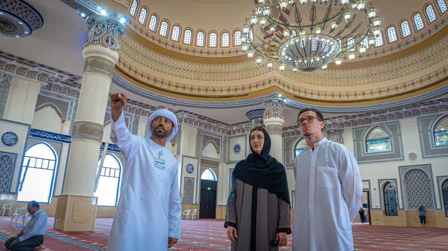 Dubai: City Highlights Tour with Blue Mosque & Street Food - Burj Al Arab photo stop