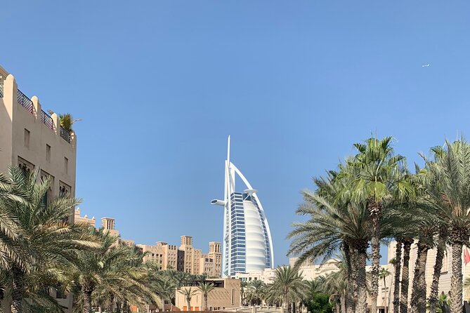 Dubai City Tour Private Souks Modern Dubai - Zabeel Palace gardens and a respectful exterior view