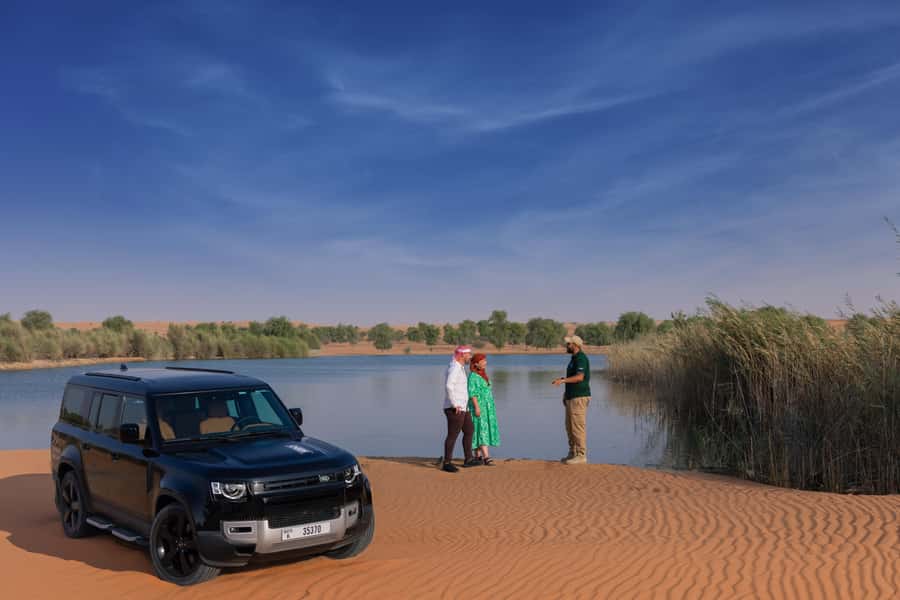Dubai: Conservation Drive & Platinum Breakfast - Entering the Dubai Desert Conservation Reserve
