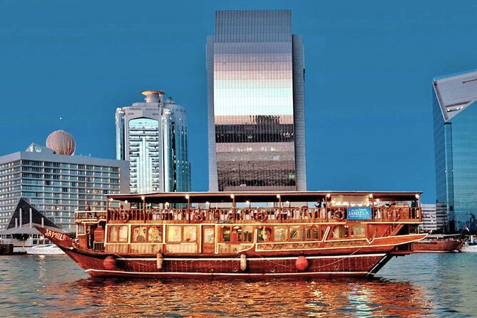 Dubai Creek Cruise Dinner with Transfer - Boarding the Arabic dhow for a two-hour cruise