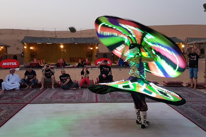 Dubai Desert 4x4 Dune Bashing, Sandboarding, Camel Riding, Dinner - Sunset, falconry, and the meaning of the desert