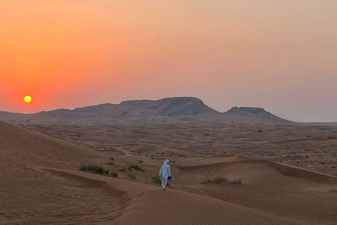 Dubai Desert 4x4 Dune Bashing, Self-Ride 30min ATV Quad, Camel Ride,Shows,Dinner - Belly dance, Tanura, and the fire show