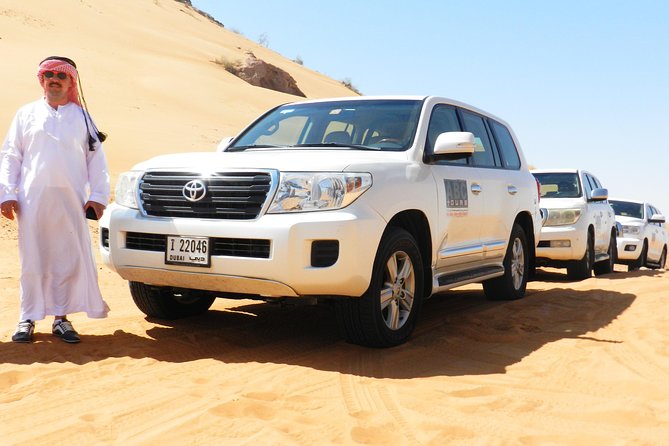 Dubai Desert BBQ Dinner, Camel Ride, Sandboarding and Live Shows - The short camel ride at Majlis camp