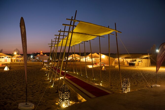 Dubai Desert Camp Dinner with BBQ, Dinner, Camel Ride & Shows - Three performances, three very different moods