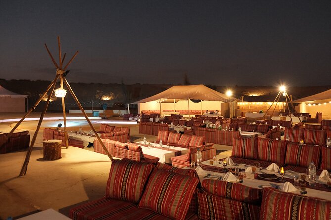 Dubai Desert Camp Dinner with BBQ, Dinner, Camel Ride & Shows - What the $80.33 price really covers