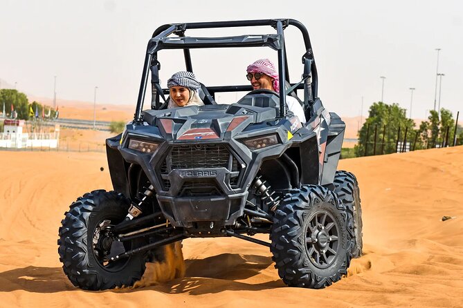 Dubai Desert Dune Buggy Self-Drive Experience with Hotel Transfer - Cooling down, camel rides, and falcon photos