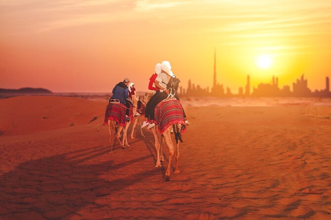 Dubai Desert Safari: 4x4 Dune Bashing, Camel Ride & BBQ Dinner - From Dubai hotels to open sand