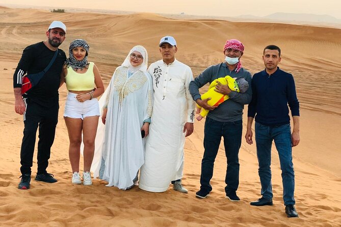 Dubai Desert Safari 4x4 Dune Bashing with Camel Riding - Camel Riding and Sandboarding Without Extra Planning