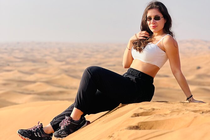 Dubai Desert Safari, BBQ, Live Shows, Camel, Sandboard (7-Hours) - Leaving Dubai for the Lahbab red dunes