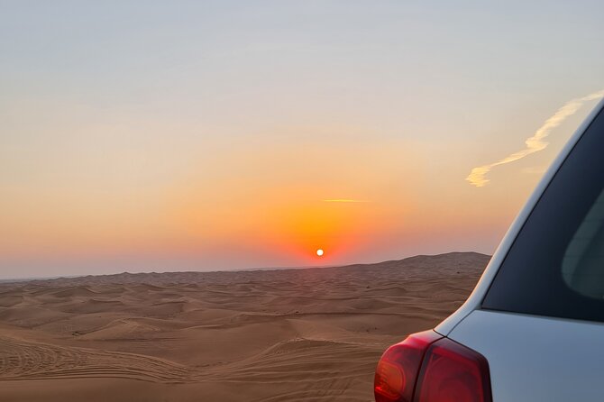 Dubai Desert Safari & Buffet Dinner and Camel ride with PRIVATE CAR - BBQ Dinner and Desert Drinks